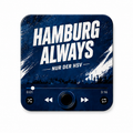 Hamburg sound magnet on white background