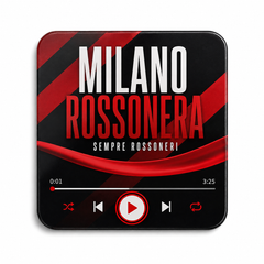 Milano Rossonera Football Sound Magnet – product on white background