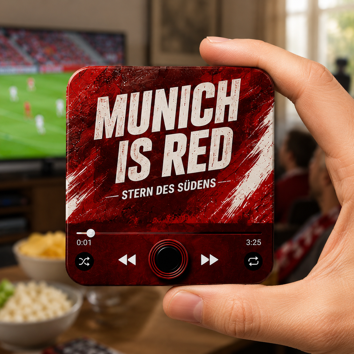 Munich sound magnet held in hand